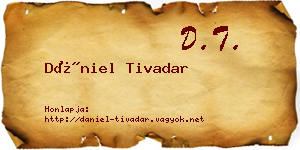 Dániel Tivadar névjegykártya